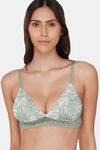 InnerSense Organic Cotton Anti Microbial Non Wired Triangular Lace Band Bralette (Pack Of 3) - Multicolor — thumbnail 4