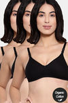 InnerSense Organic Cotton Anti Microbial Backless Non-Padded Seamless Bra (Pack Of 3) - Multicolor — thumbnail 1