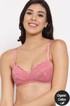 InnerSense Organic Cotton Anti Microbial Laced Cushioned Padded Bra - Multicolor — thumbnail 1