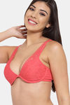 InnerSense Organic Cotton Anti Microbial Laced Cushioned Padded Underwired Bra (Pack Of 3) - Multicolor — thumbnail 3