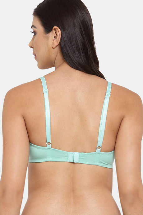 InnerSense Organic Cotton Anti Microbial Laced Cushioned Padded Underwired Bra (Pack Of 3) - Multicolor — image 3