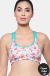 InnerSense Organic Cotton Anti Microbial Medium Impact Sports Bra - Pink — thumbnail 1