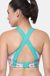 InnerSense Organic Cotton Anti Microbial Medium Impact Sports Bra - Pink — thumbnail 3