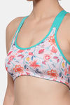 InnerSense Organic Cotton Anti Microbial Medium Impact Sports Bra - Pink — thumbnail 4