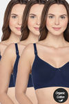 InnerSense Double Layered Non Wired Full Coverage Maternity / Nursing Bra (Pack of 3) - Multicolor — thumbnail 1