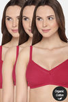 InnerSense Double Layered Non-Wired Full Coverage Super Support Bra (Pack of 3) - Multicolor — thumbnail 1