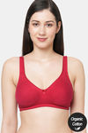 InnerSense Double Layered Non Wired Full Coverage T-Shirt Bra - Maroon — thumbnail 1