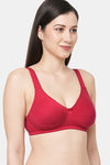 InnerSense Double Layered Non Wired Full Coverage T-Shirt Bra - Maroon — thumbnail 4
