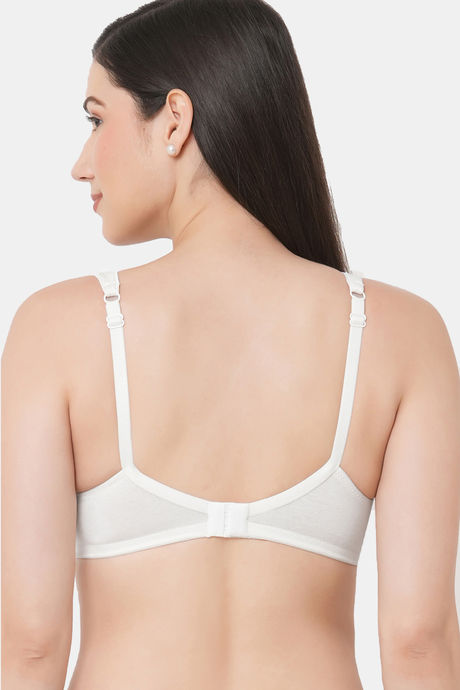 InnerSense Double Layered Non Wired Full Coverage T-Shirt Bra - Milky White — image 2