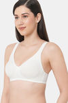 InnerSense Double Layered Non Wired Full Coverage T-Shirt Bra - Milky White — thumbnail 3