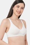 InnerSense Double Layered Non Wired Full Coverage T-Shirt Bra - Milky White — thumbnail 4