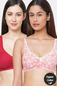 Maroon Pink Lace Print