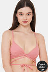 InnerSense Padded Non Wired Medium Coverage Halter Bra - Peach — thumbnail 1