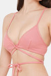 InnerSense Padded Non Wired Medium Coverage Halter Bra - Peach — thumbnail 5