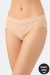 InnerSense Medium Rise Full Coverage Bikini Panty - Skin — thumbnail 1