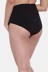 InnerSense Anti Microbial High Rise Full Coverage Maternity Hipster Panty - Black — thumbnail 2