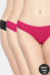 InnerSense Anti Microbial Medium Rise Full Coverage Bikini Panty (Pack of 3) - Multicolor — thumbnail 1