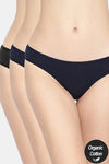 InnerSense Anti Microbial Medium Rise Full Coverage Bikini Panty (Pack of 3) - Multicolor — thumbnail 1