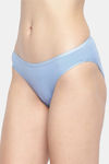 InnerSense Anti Microbial Medium Rise Full Coverage Bikini Panty (Pack of 2) - Sky Blue Skin — thumbnail 6