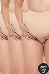 InnerSense Anti Microbial High Rise Full Coverage Maternity Hipster Panty (Pack of 3) - Multicolor — thumbnail 1