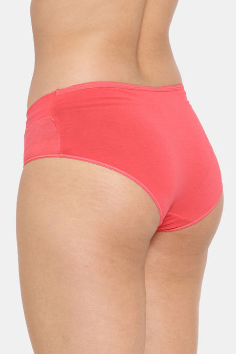 InnerSense Anti Microbial Medium Rise Full Coverage Bikini Panty (Pack of 2) - Pink Black — image 5