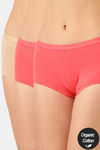 InnerSense Anti Microbial Medium Rise Full Coverage Boyshort (Pack of 3) - Multicolor — thumbnail 1