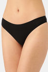 InnerSense Anti Microbial Medium Rise Thong (Pack of 2) - Black — thumbnail 2