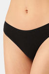 InnerSense Anti Microbial Medium Rise Thong (Pack of 2) - Black — thumbnail 4