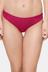 InnerSense Anti Microbial Medium Rise Zero Coverage Thong (Pack of 2) - Fuschia — thumbnail 2