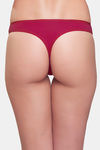 InnerSense Anti Microbial Medium Rise Zero Coverage Thong (Pack of 2) - Fuschia — thumbnail 3