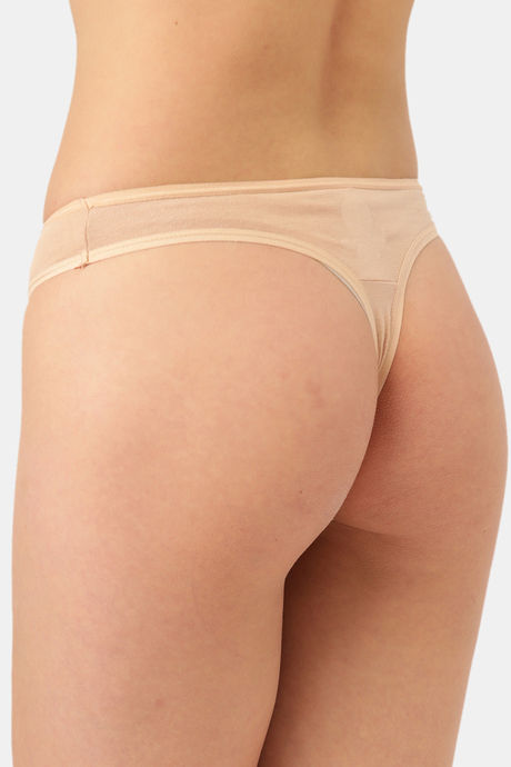 InnerSense Anti Microbial Low Rise Thong (Pack of 3) - Multicolor — image 3