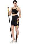 Inner Sense Recycled Polyester High Waist Sports Shorts - Black — thumbnail 2