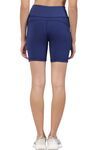 Inner Sense Recycled Polyester High Waist Sports Shorts - Navy — thumbnail 5