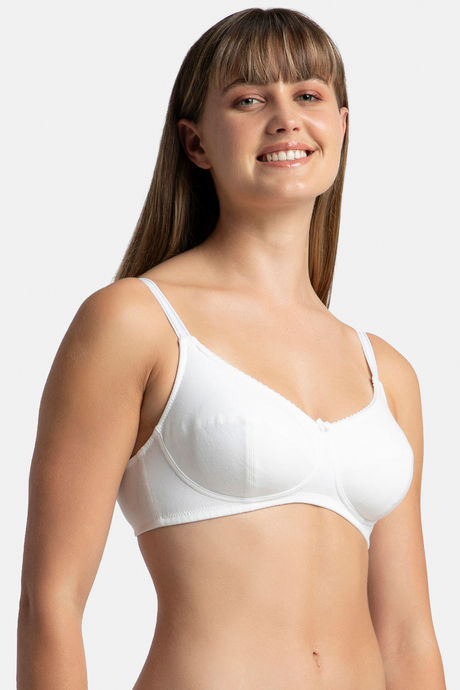 

Jockey Non Padded Wirefree Slim Fit Bra White, Whites