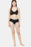 Juliet Double Layered Non Wired Medium Coverage T-Shirt Bra - Black — thumbnail 4