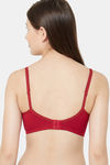 Juliet Double Layered Non Wired Medium Coverage T-Shirt Bra - Maroon — thumbnail 3