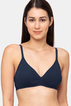 Juliet Double Layered Non Wired Medium Coverage T-Shirt Bra - Navy blue — thumbnail 1