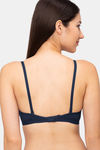 Juliet Double Layered Non Wired Medium Coverage T-Shirt Bra - Navy blue — thumbnail 3