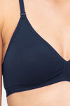 Juliet Double Layered Non Wired Medium Coverage T-Shirt Bra - Navy blue — thumbnail 5