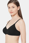 Juliet Padded Non Wired Medium Coverage T-Shirt Bra - Black — thumbnail 2