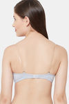 Juliet Padded Non Wired Medium Coverage T-Shirt Bra - Grey Melange — thumbnail 7