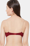 Juliet Padded Non Wired Medium Coverage T-Shirt Bra - Maroon — thumbnail 7