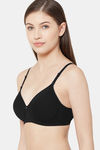 Juliet Padded Non Wired Full Coverage T-Shirt Bra - Black — thumbnail 2
