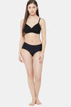 Juliet Padded Non Wired Full Coverage T-Shirt Bra - Black — thumbnail 4