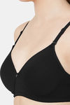 Juliet Padded Non Wired Full Coverage T-Shirt Bra - Black — thumbnail 6