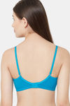 Juliet Padded Non Wired Full Coverage T-Shirt Bra - Firozi Blue — thumbnail 3