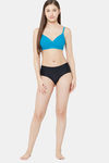 Juliet Padded Non Wired Full Coverage T-Shirt Bra - Firozi Blue — thumbnail 4