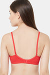 Juliet Padded Non Wired Full Coverage T-Shirt Bra - Red — thumbnail 3