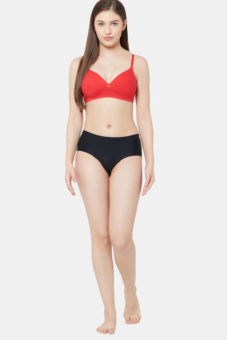 Juliet Padded Non Wired Full Coverage T-Shirt Bra - Red — image 4