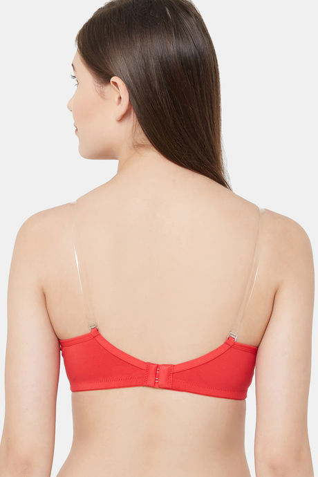 Juliet Padded Non Wired Full Coverage T-Shirt Bra - Red — image 7